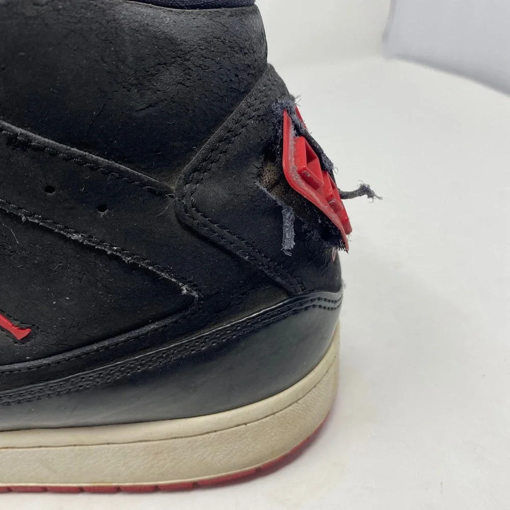 Jordan Flight 45 High Mens Black Red Sneakers 372704-040 Size 13